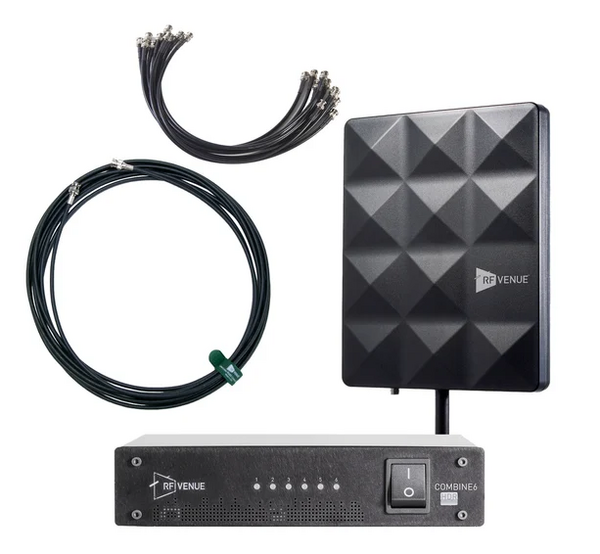 RF VENUE 6 CHANNEL IEM PACK, WITH CP STAGE ANTENNA